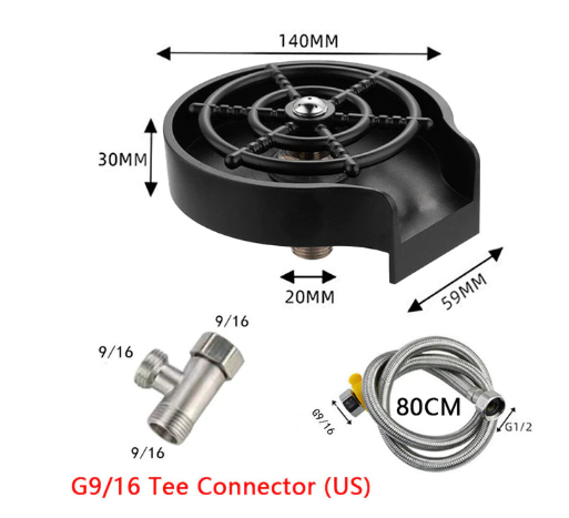 Sink Counter Cup Washer - High-pressure Spray