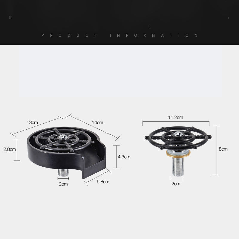 Sink Counter Cup Washer - High-pressure Spray